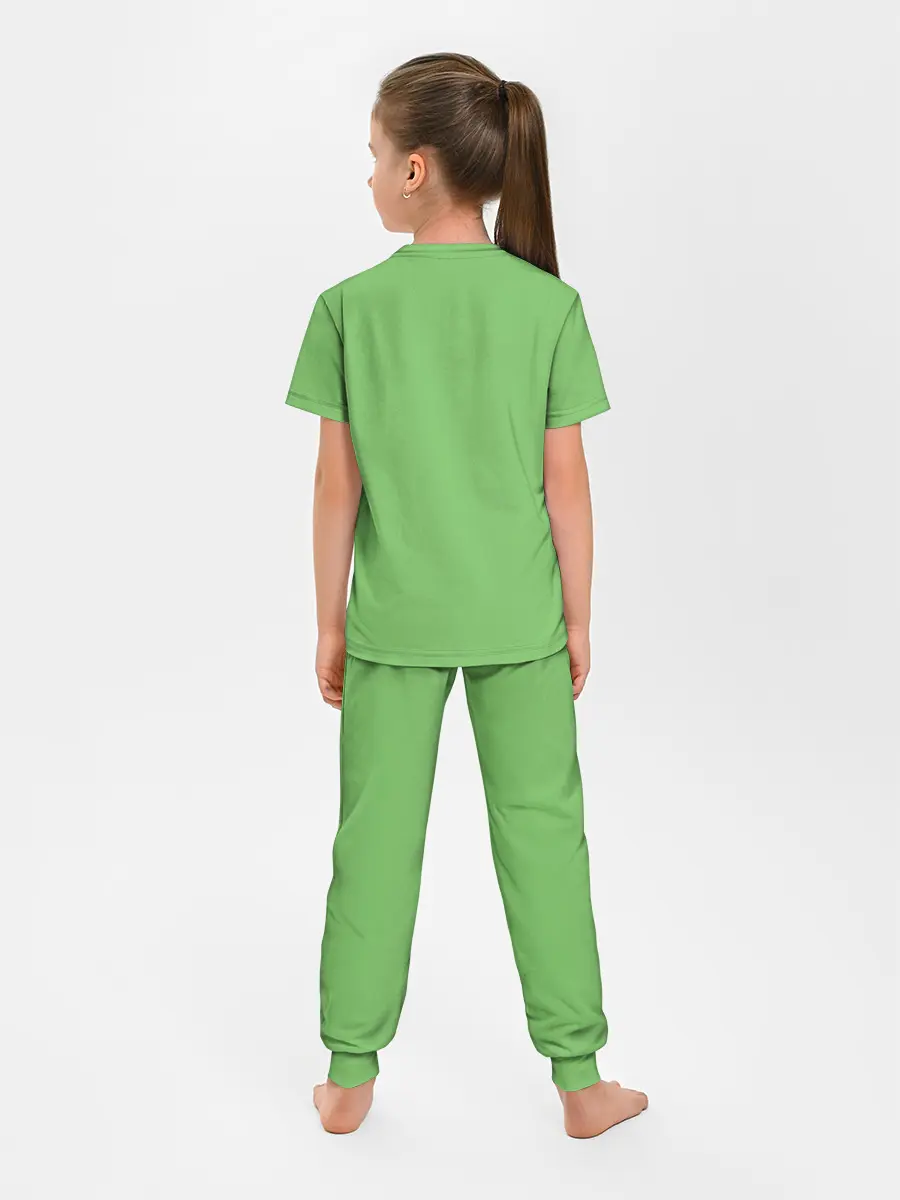 Детская пижама с брюками / Зеленый Франкенштейн