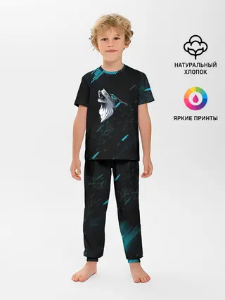Детская пижама с брюками / Sky Wolf