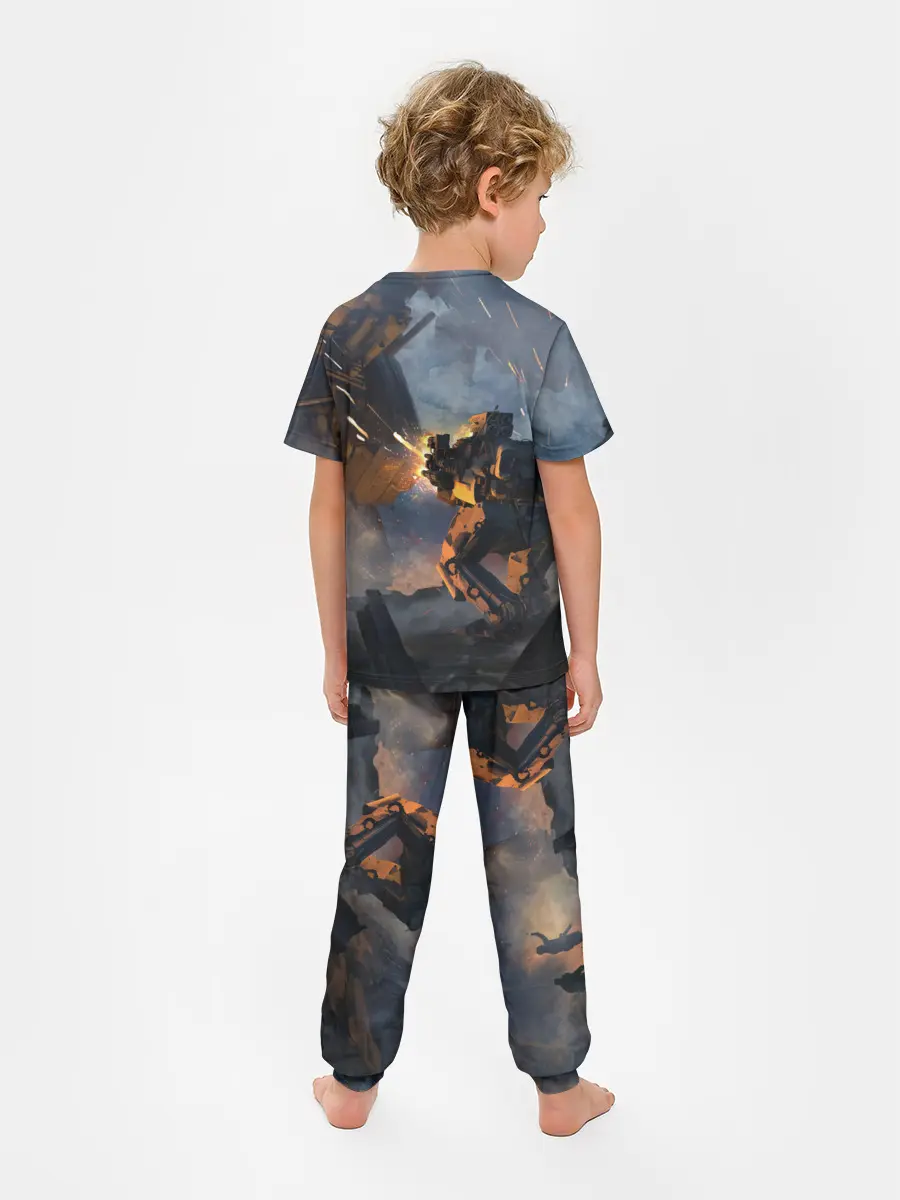 Детская пижама с брюками / Battletech warrior