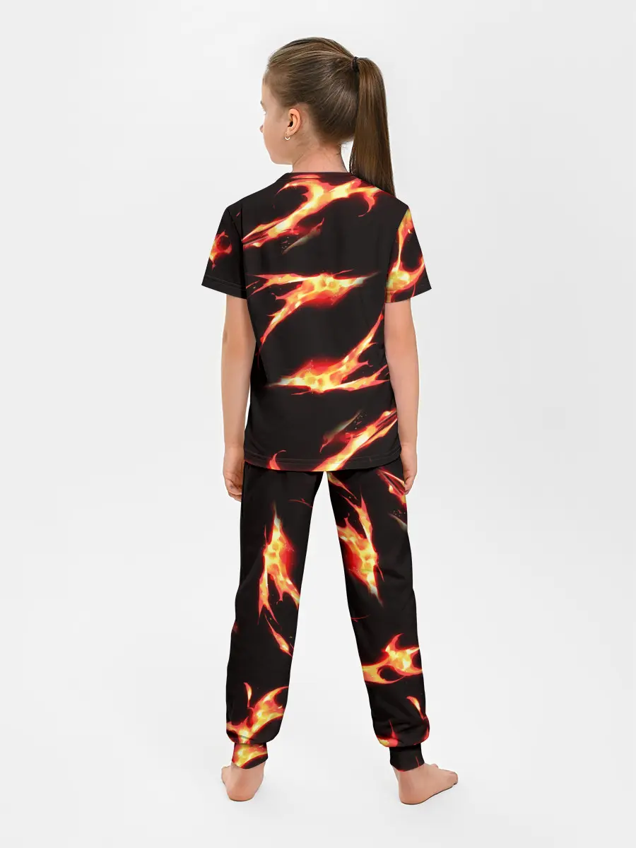 Детская пижама с брюками / Рассекающий демонов в огенных лучах