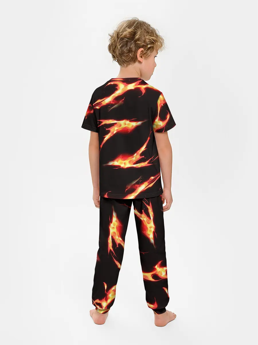Детская пижама с брюками / Рассекающий демонов в огенных лучах