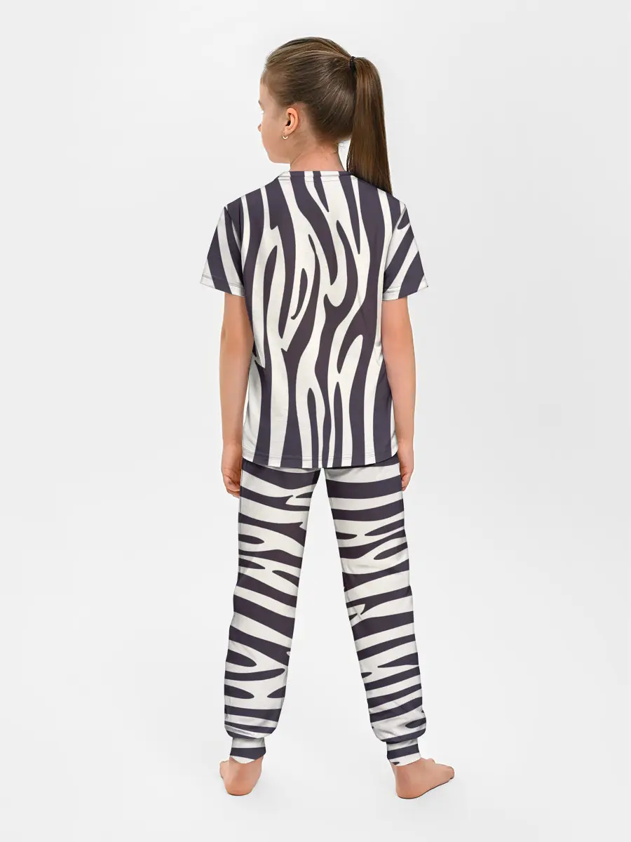 Детская пижама с брюками / Я зебра