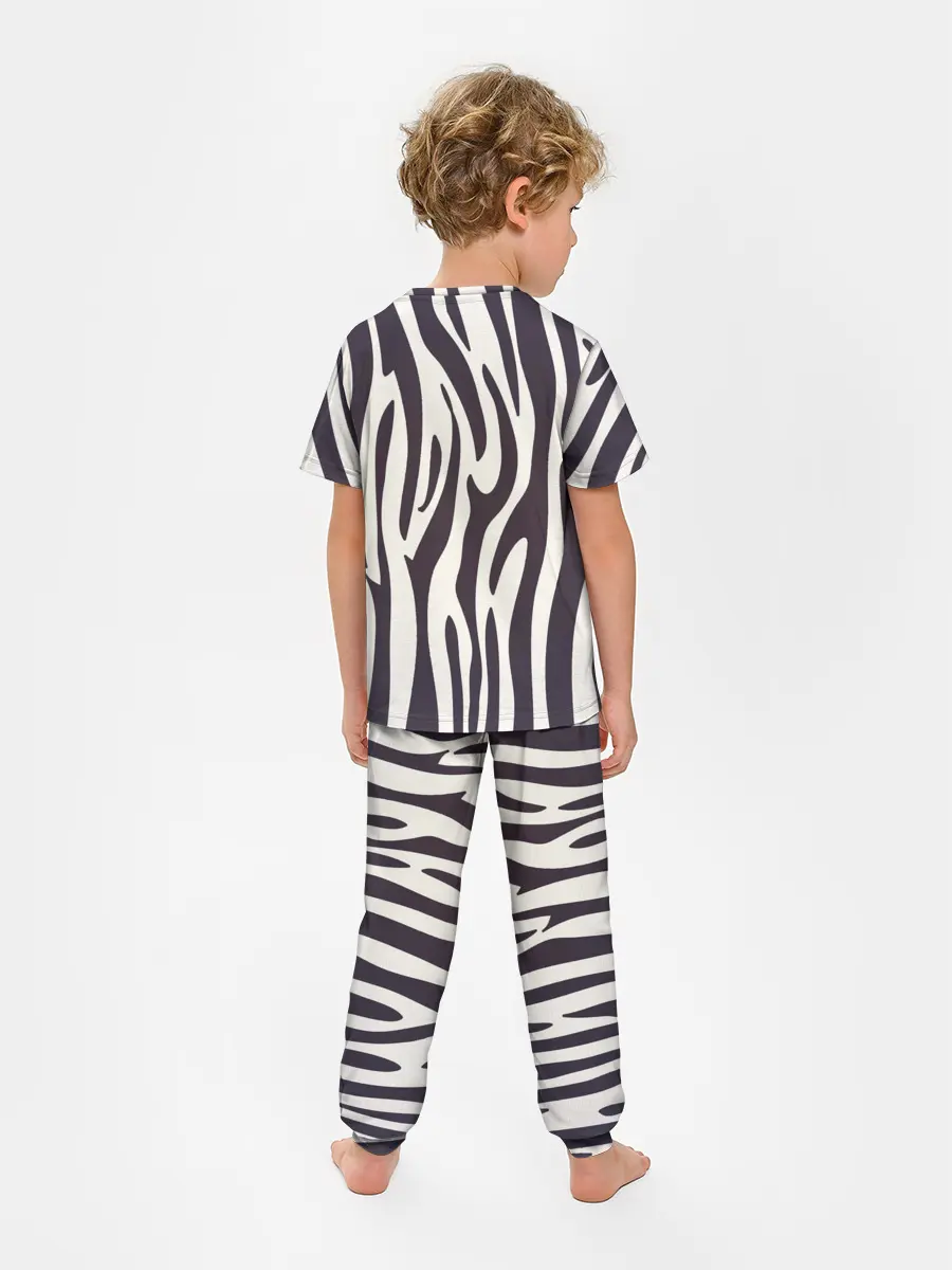 Детская пижама с брюками / Я зебра