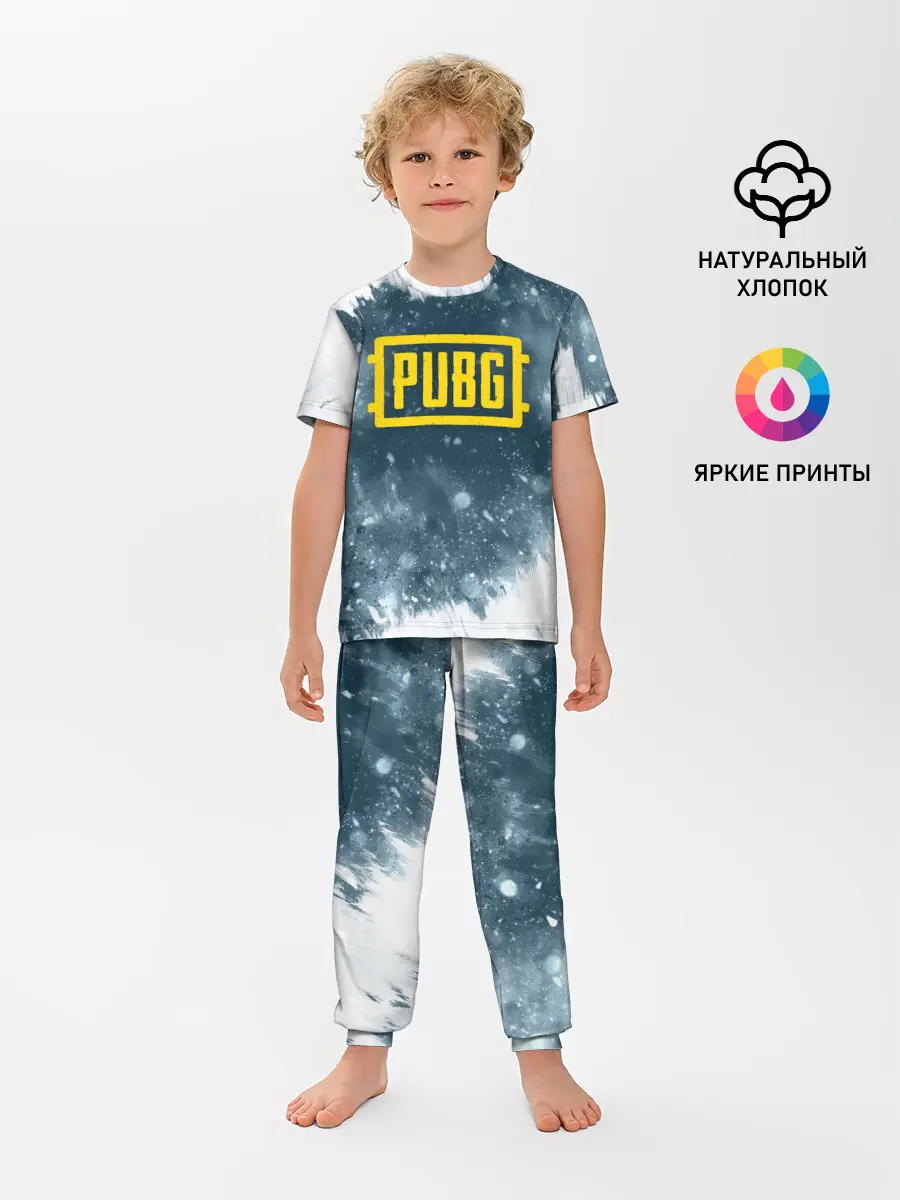 Детская пижама с брюками / PUBG BW