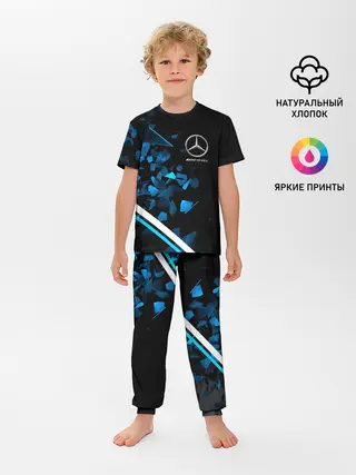 Детская пижама с брюками / Mercedes AMG | Осколки стекла