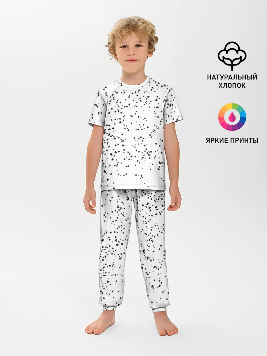 Детская пижама с брюками / Точки