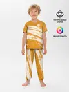 Детская пижама с брюками / Хвост Феи оранжевые тона