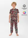Детская пижама с брюками / Именной камуфляж. Рома
