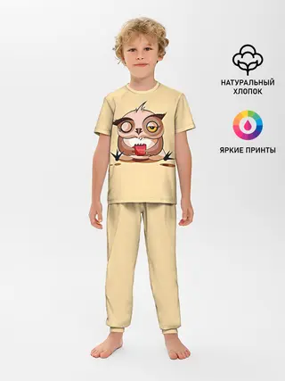 Детская пижама с брюками / Сова Кофеман