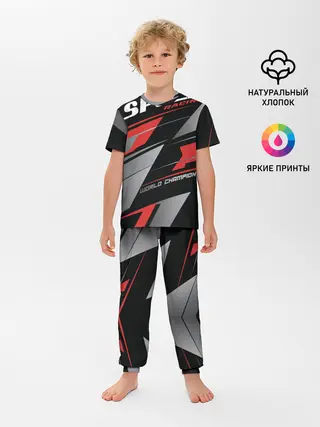 Детская пижама с брюками / Форма для мотокросса FOX