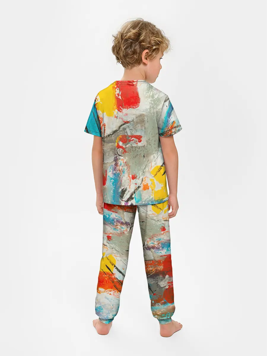 Детская пижама с брюками / Буйство красок 3D