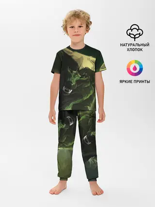 Детская пижама с брюками / Дикий хищник