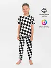 Детская пижама с брюками / Клетки