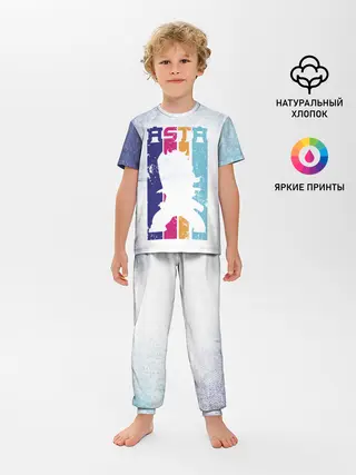 Детская пижама с брюками / Стена Аста Чёрный клевер