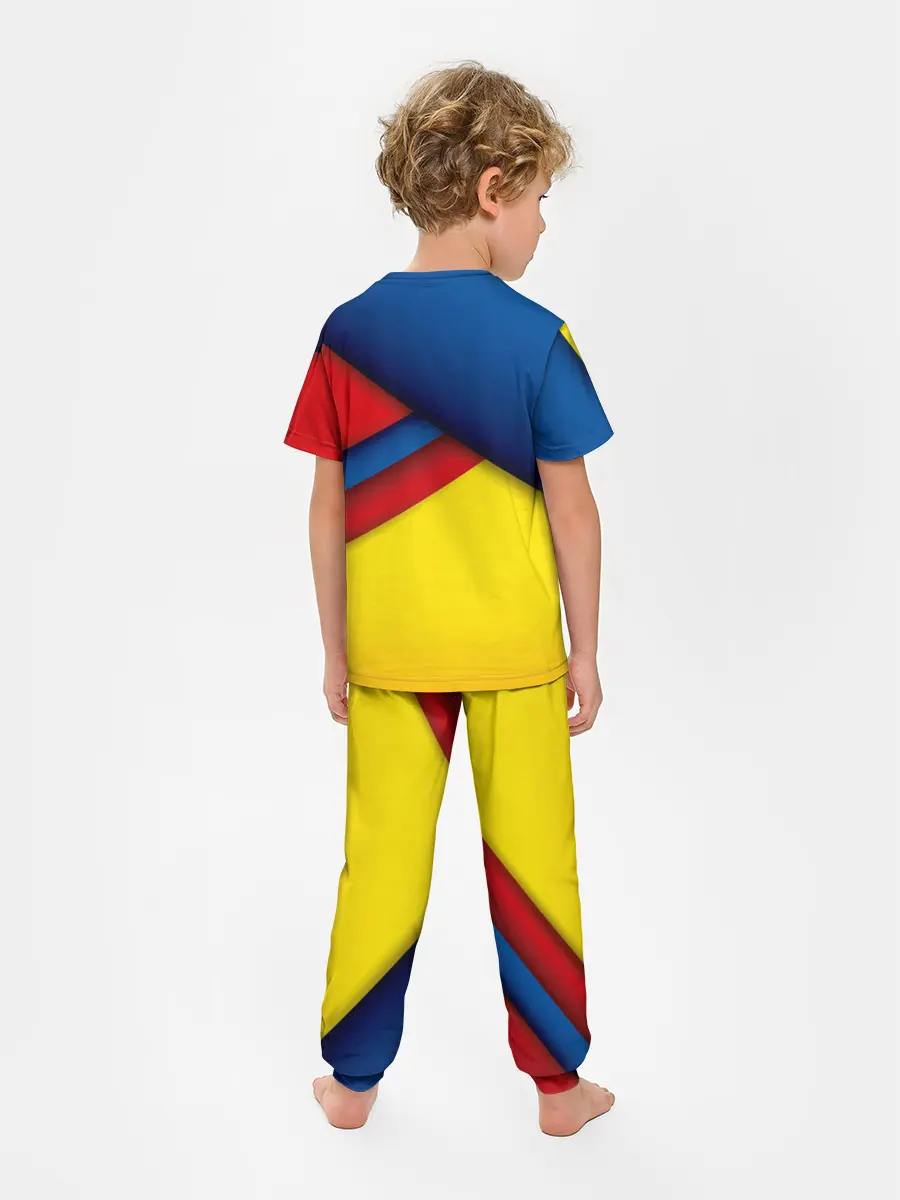 Детская пижама с брюками / Яркие краски