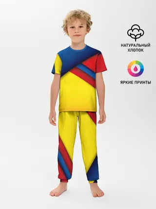 Детская пижама с брюками / Яркие краски