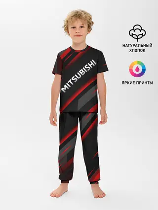 Детская пижама с брюками / Митсубиси геометрия