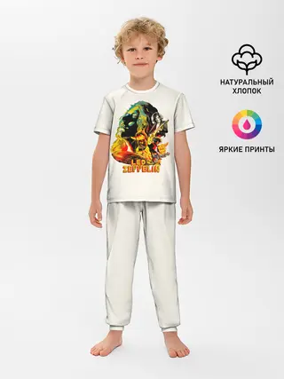 Детская пижама с брюками / Группа Led Zeppelin арт
