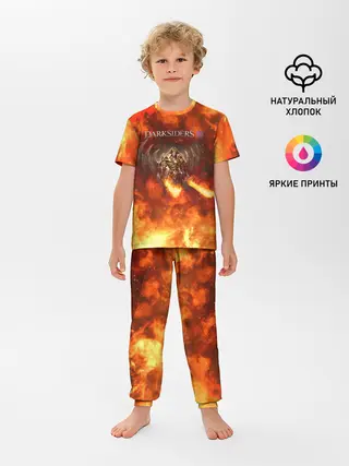 Детская пижама с брюками / Darksiders 3 | Гнев Войны 3