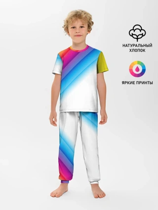 Детская пижама с брюками / РАДУЖНЫЕ ПОЛОСЫ | RAINBOW
