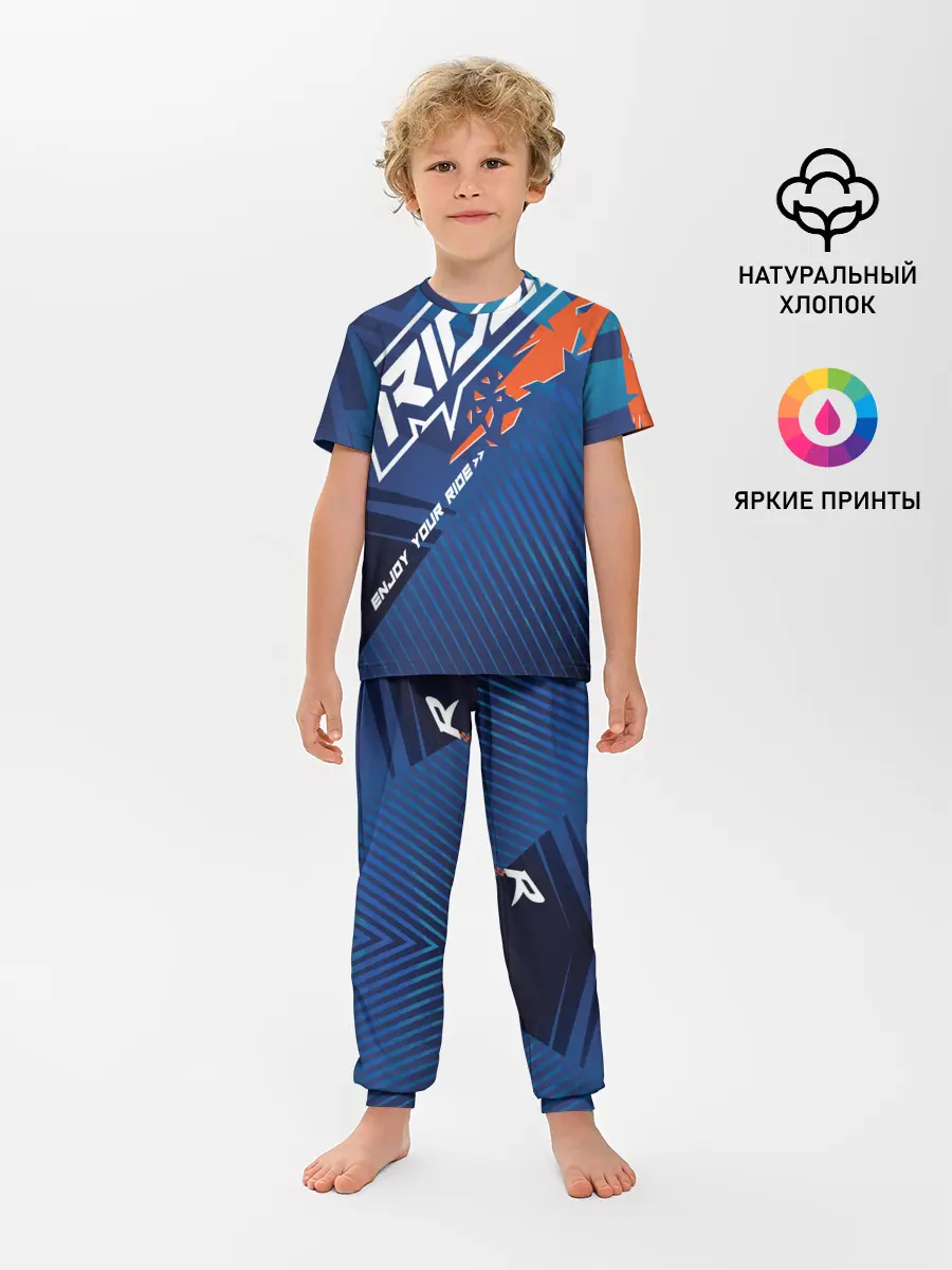 Детская пижама с брюками / Форма для мотокросса FOX