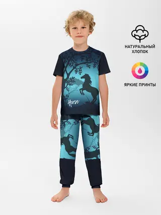 Детская пижама с брюками / Конь