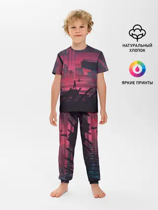 Детская пижама с брюками / Город Будущего