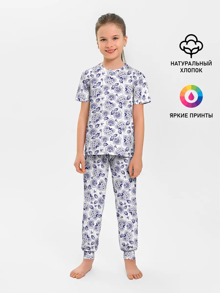 Детская пижама с брюками / Узор