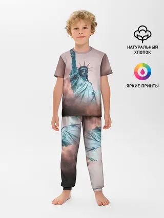 Детская пижама с брюками / Статуя свободы