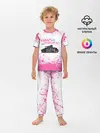 Детская пижама с брюками / Девушки и танки | Pink
