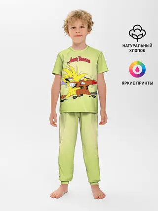 Детская пижама с брюками / Крутые бобры