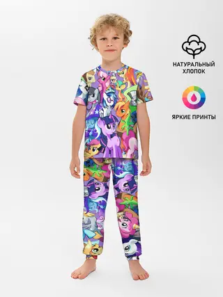 Детская пижама с брюками / МАЛЕНЬКИЕ ПОНИ