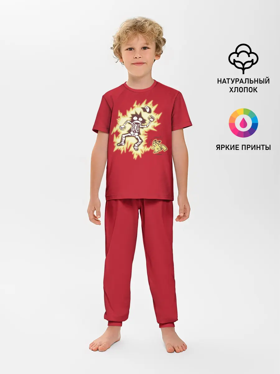 Детская пижама с брюками / Знакомство с Пикачу