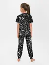 Детская пижама с брюками / Каллиграфия на чёрном фоне