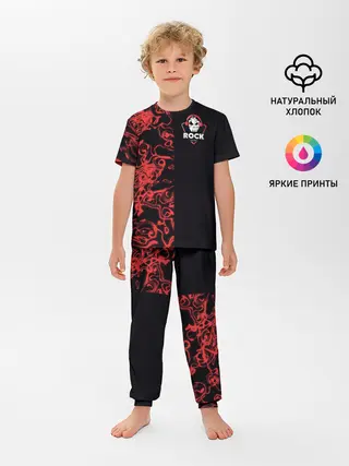 Детская пижама с брюками / I Love Rock