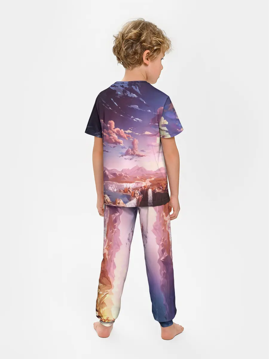 Детская пижама с брюками / Фантастический закат