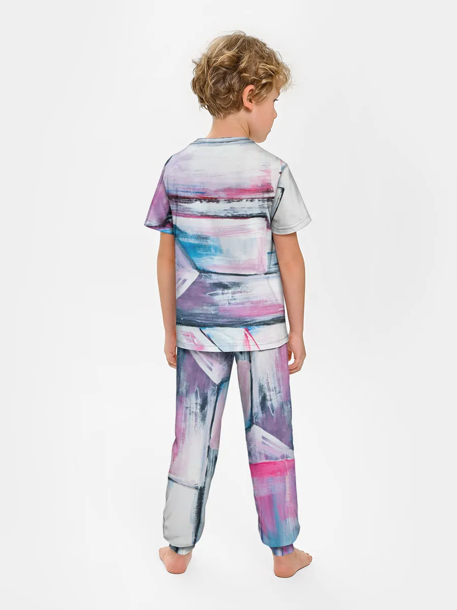 Детская пижама с брюками / Цветные мелки