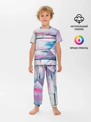 Детская пижама с брюками / Цветные мелки