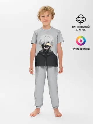Детская пижама с брюками / Kaneki Ken в маске