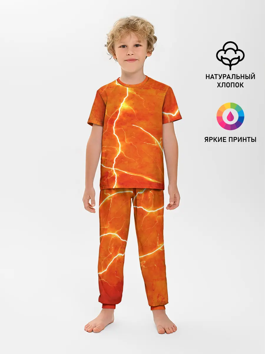 Детская пижама с брюками / Молния