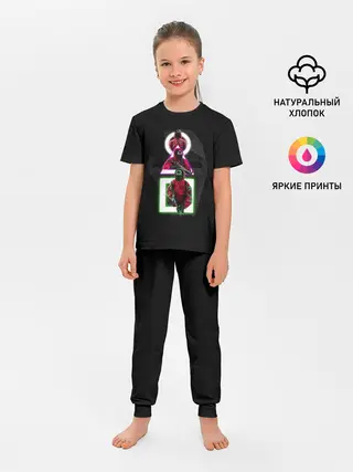 Детская пижама с брюками / ИГРА В КАЛЬМАРА | ПЕРСОНАЖИ В МАСКАХ