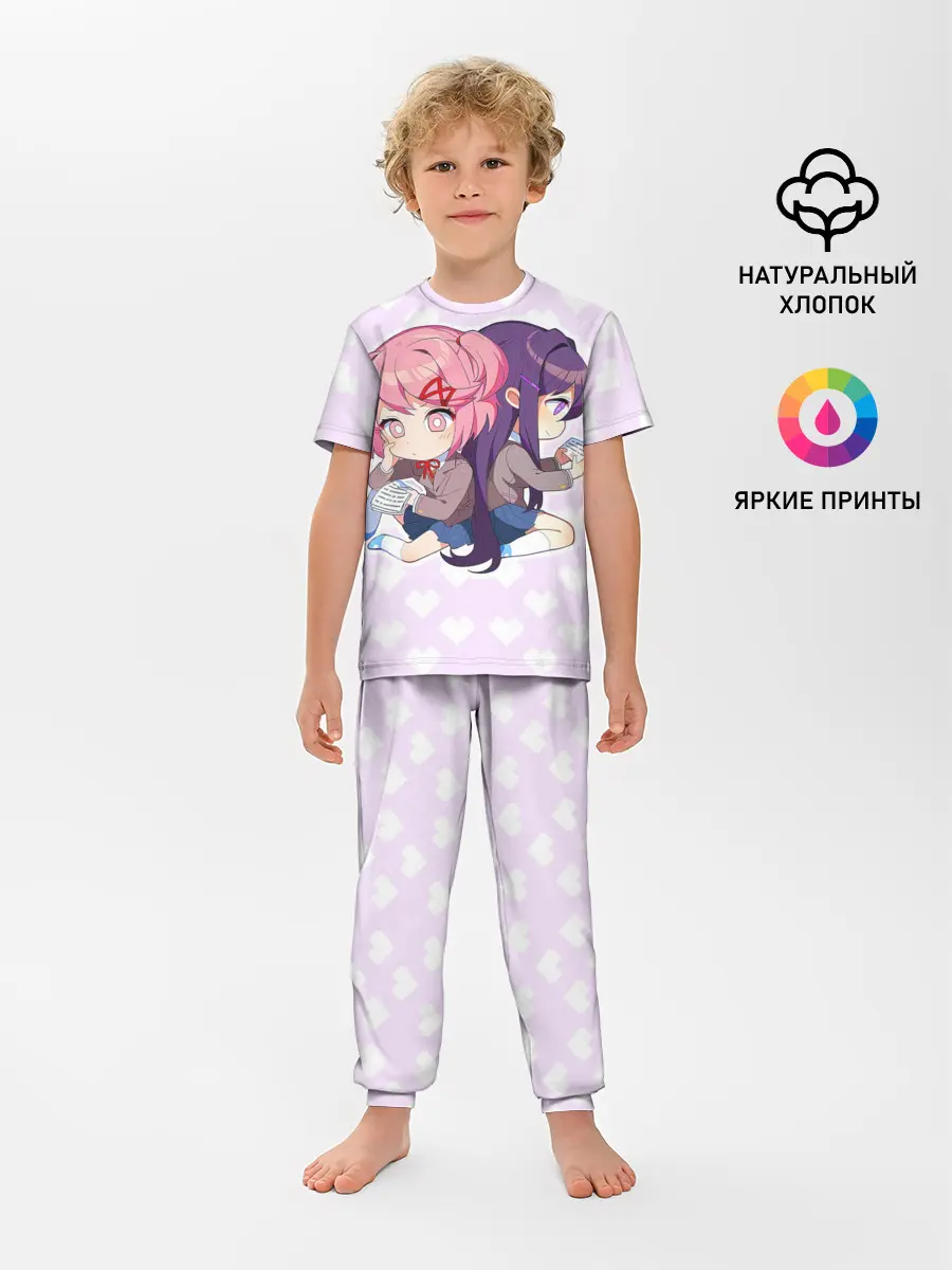 Детская пижама с брюками / Chibi Natsuki and Yuri