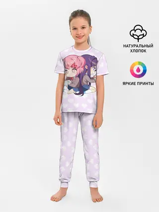 Детская пижама с брюками / Chibi Natsuki and Yuri