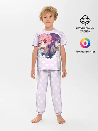 Детская пижама с брюками / Chibi Natsuki and Yuri
