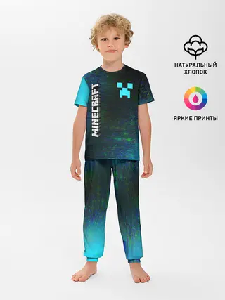 Детская пижама с брюками / MINECRAFT / МАЙНКРАФТ