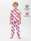 Детская пижама с брюками / Абстрактный яркий узор