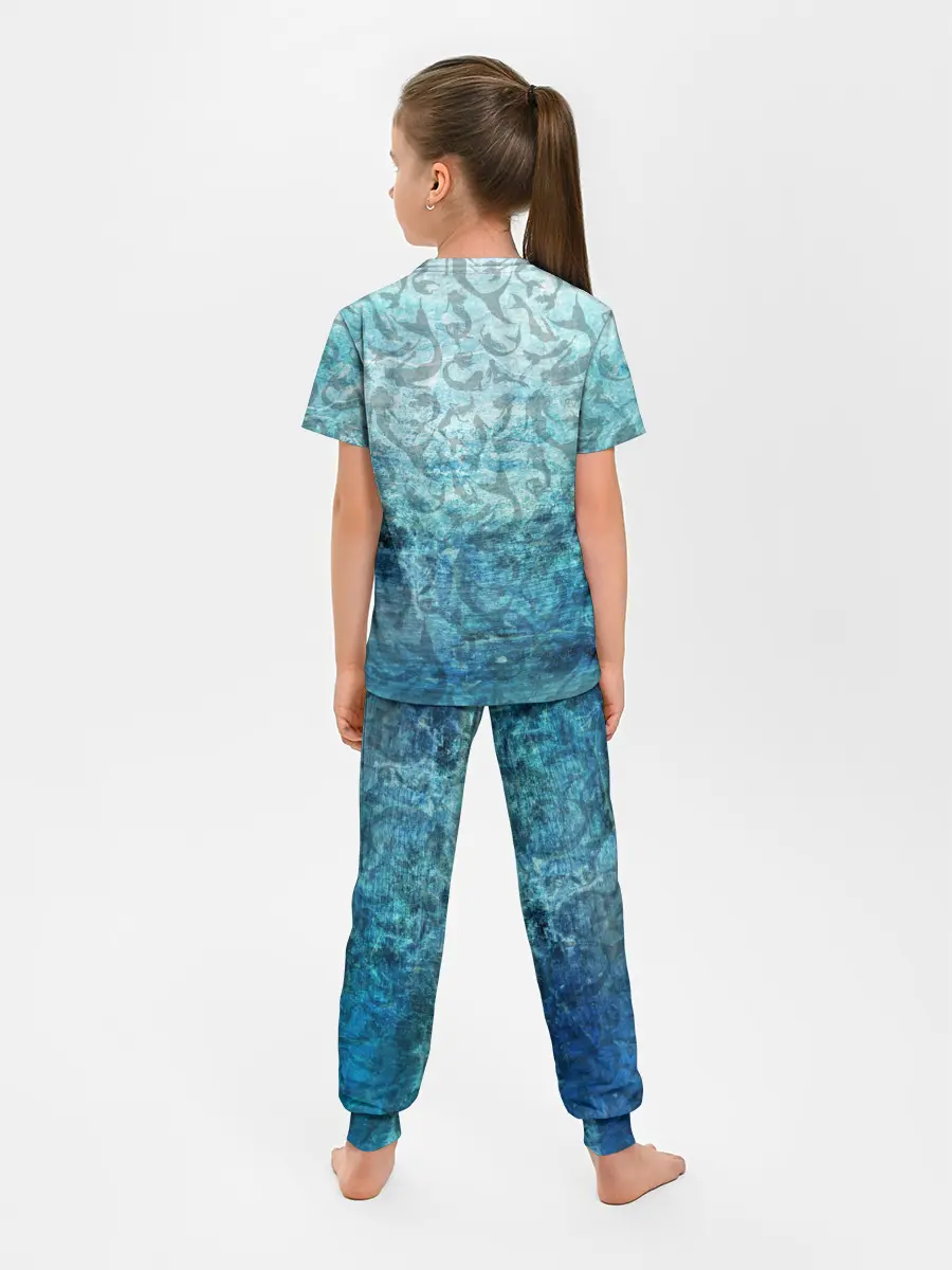 Детская пижама с брюками / Русалка | Подводный мир