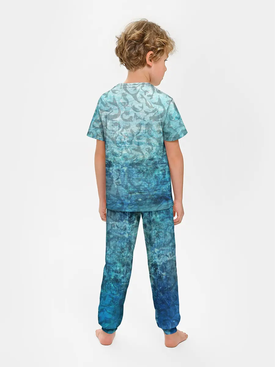 Детская пижама с брюками / Русалка | Подводный мир