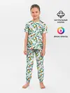 Детская пижама с брюками / Оранжевое лето