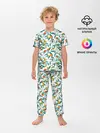 Детская пижама с брюками / Оранжевое лето